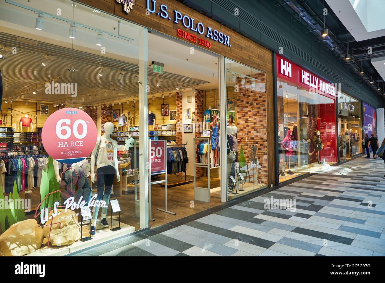 MOSCOW, RUSSIA - SEPTEMBER 14, 2019: entrance to U.S. Polo Assn. store in  Salaris shopping mall in Moscow Stock Photo - Alamy