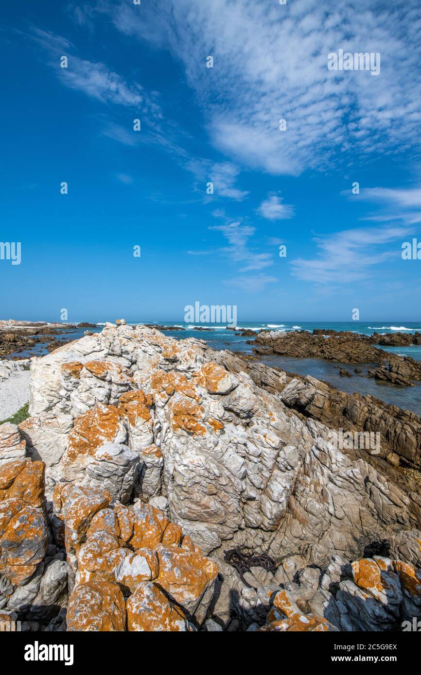 Cape Agulhas, the geographic southern tip of the African continent and ...