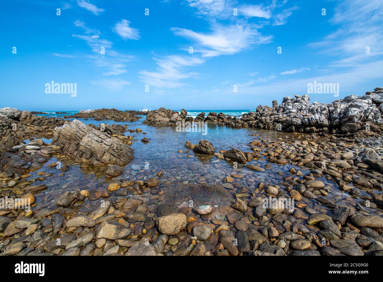 Cape Agulhas, the geographic southern tip of the African continent and ...
