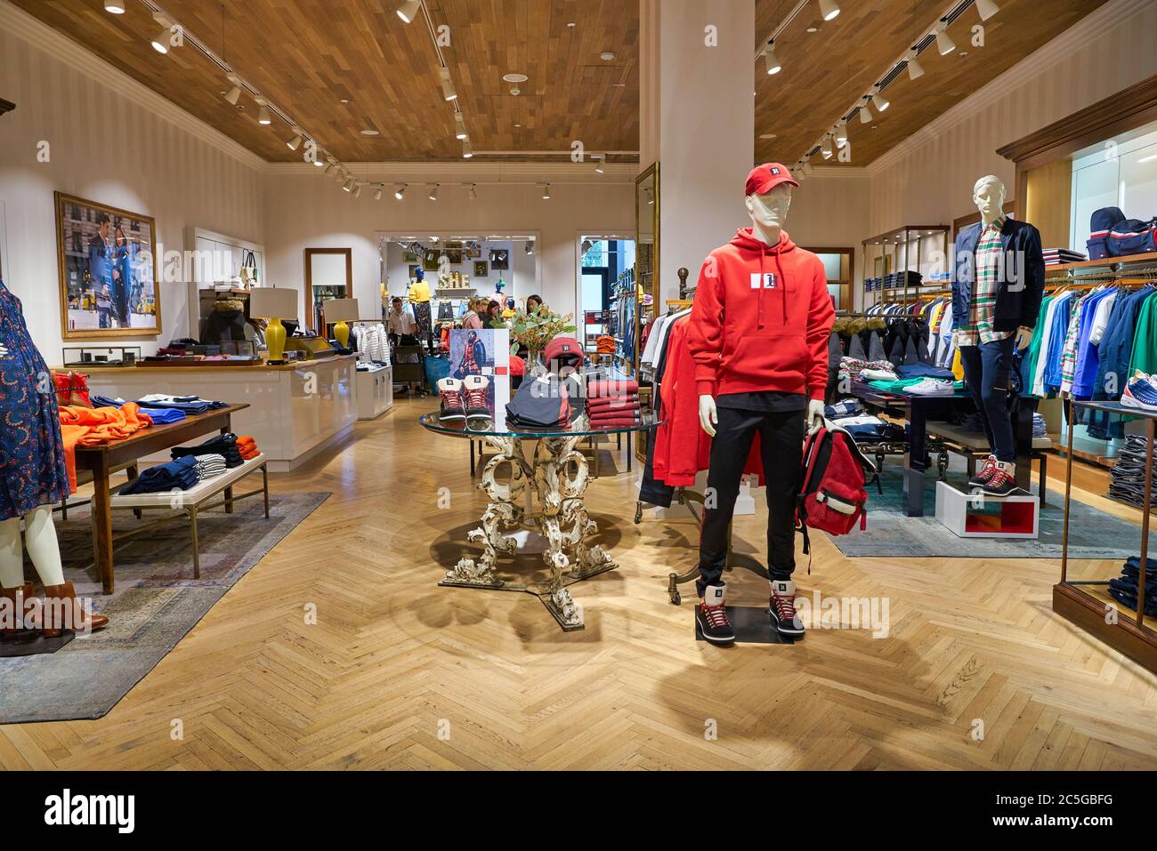 BERLIN, GERMANY - CIRCA SEPTEMBER, 2019: interior shot of Tommy Hilfiger  store in Berlin Stock Photo - Alamy