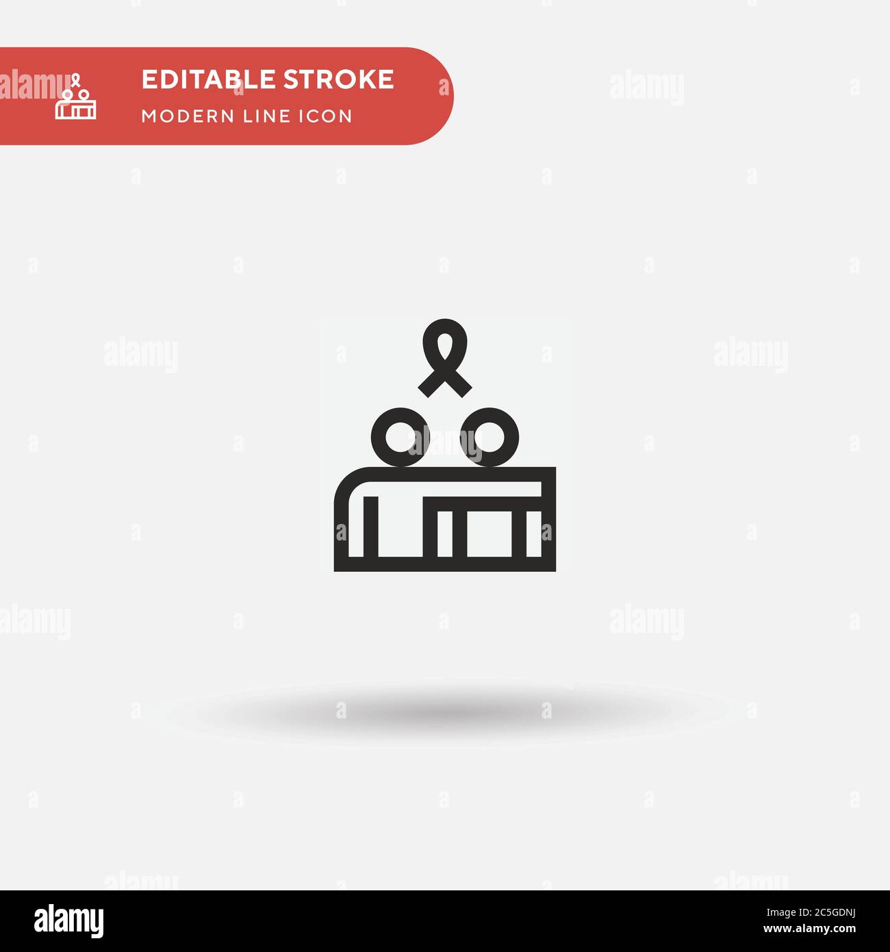 Hug Simple vector icon. Illustration symbol design template for web mobile UI element. Perfect color modern pictogram on editable stroke. Hug icons for your business project Stock Vector
