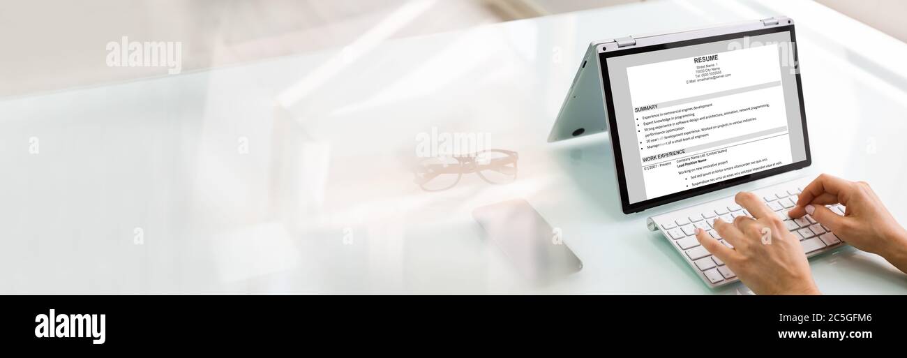 Cv resume hi-res stock photography and images - Alamy