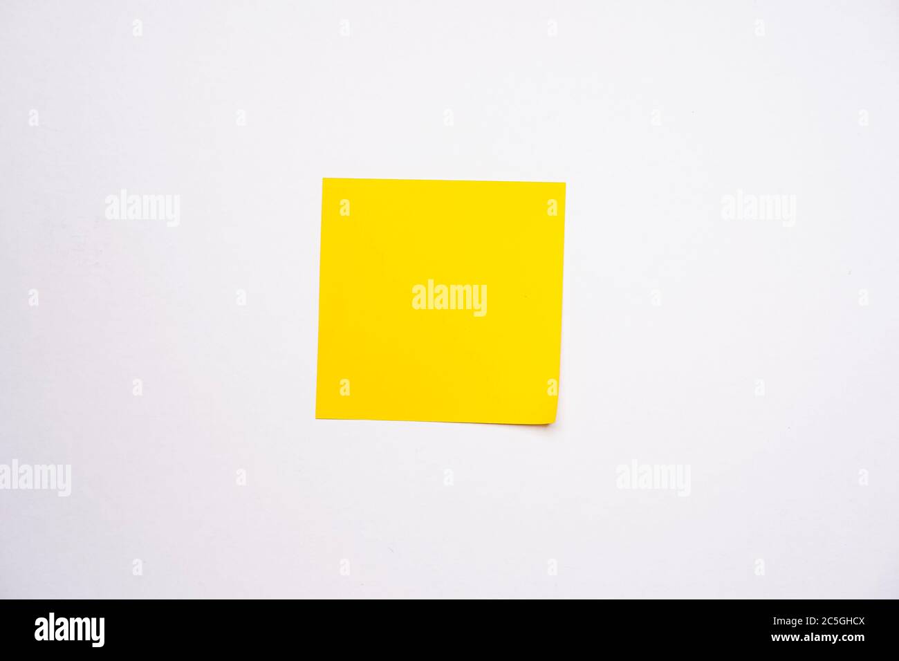 Sticky notes against white background, copy space for text Stock Photo