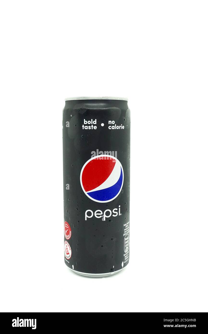 A Can Of Pepsi Black Against Isolated White Background A Zero Calories Carbonated Drink Healthier Choice Stock Photo Alamy