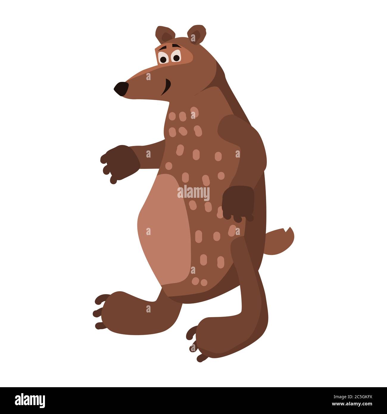 Cute Bear, forest animal, suitable for books, websites, applications, trend style graphics, vector, illustration, isolated, cartoon style Stock Vector