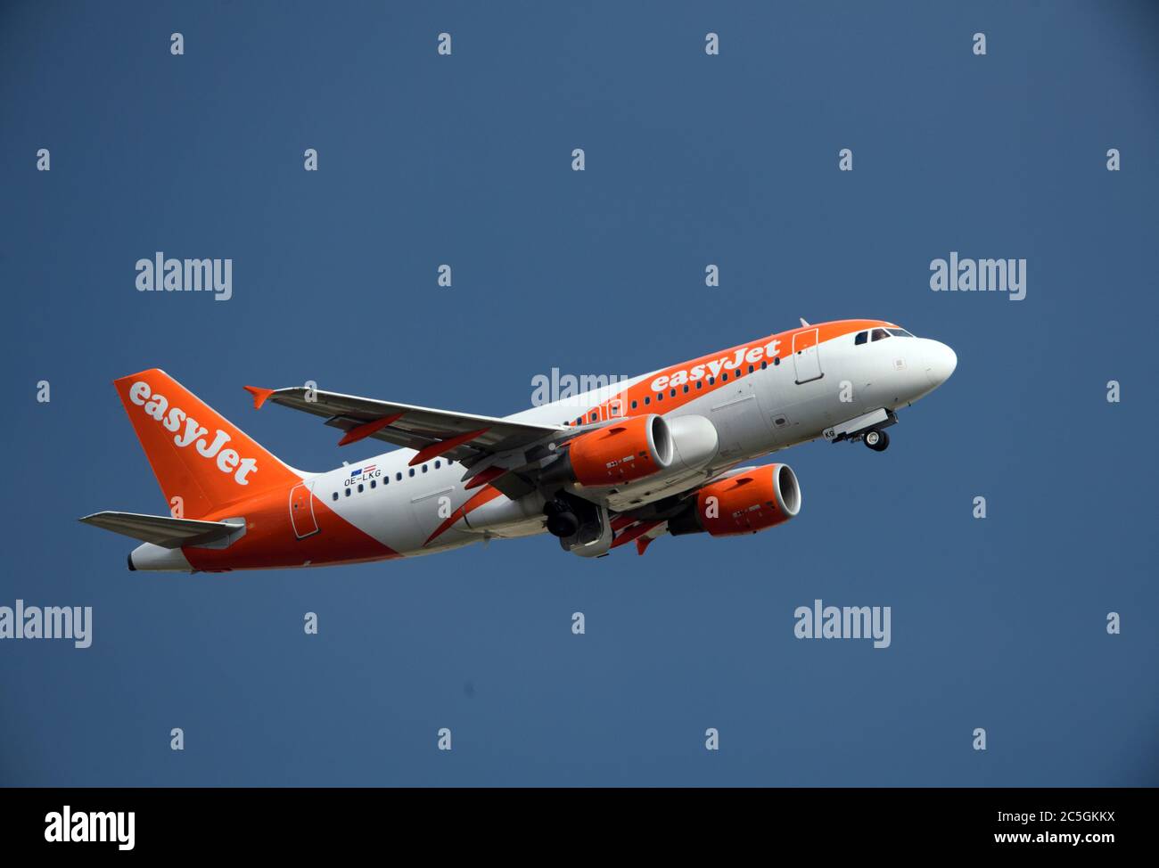 02 July 2020 Brandenburg Schonefeld An Airbus A320 200 Sharklets Of The Airline Easyjet Europe Will Take Off From The Airport Runway For Its Flight To Pristina Photo Soeren Stache Dpa Zentralbild Zb Stock Photo