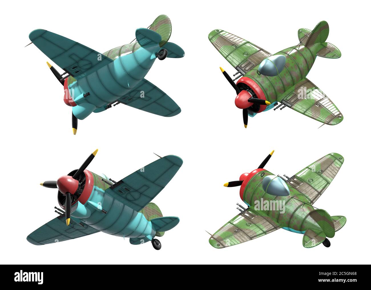 Single engine fighter Cut Out Stock Images Pictures Alamy