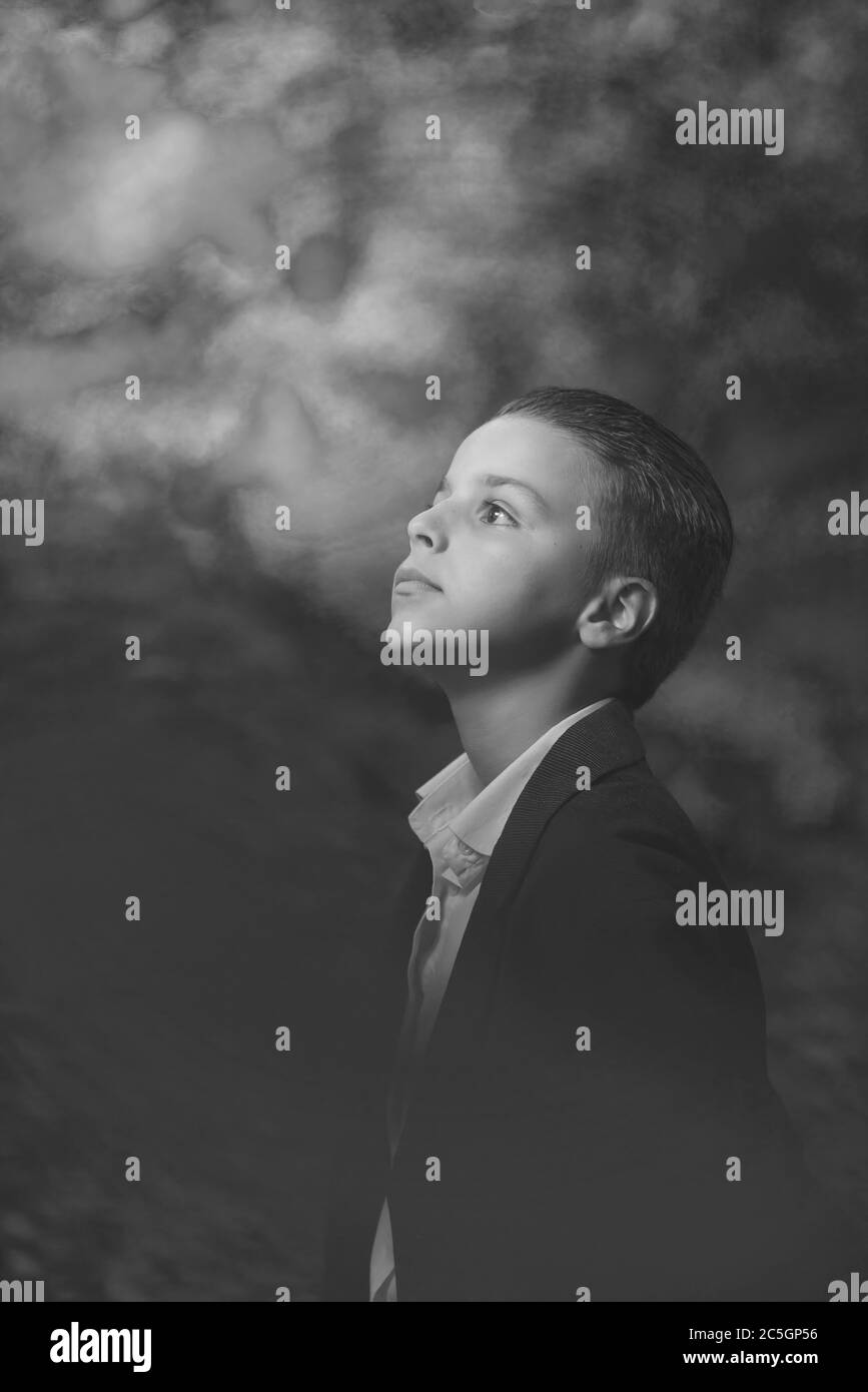portrait of a adorable boy outdoor Stock Photo - Alamy