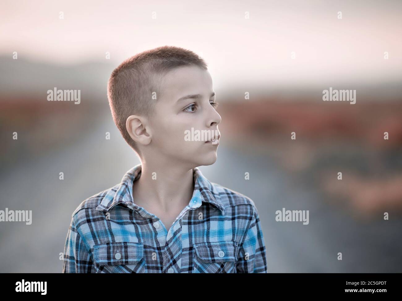 portrait of a adorable boy outdoor Stock Photo - Alamy