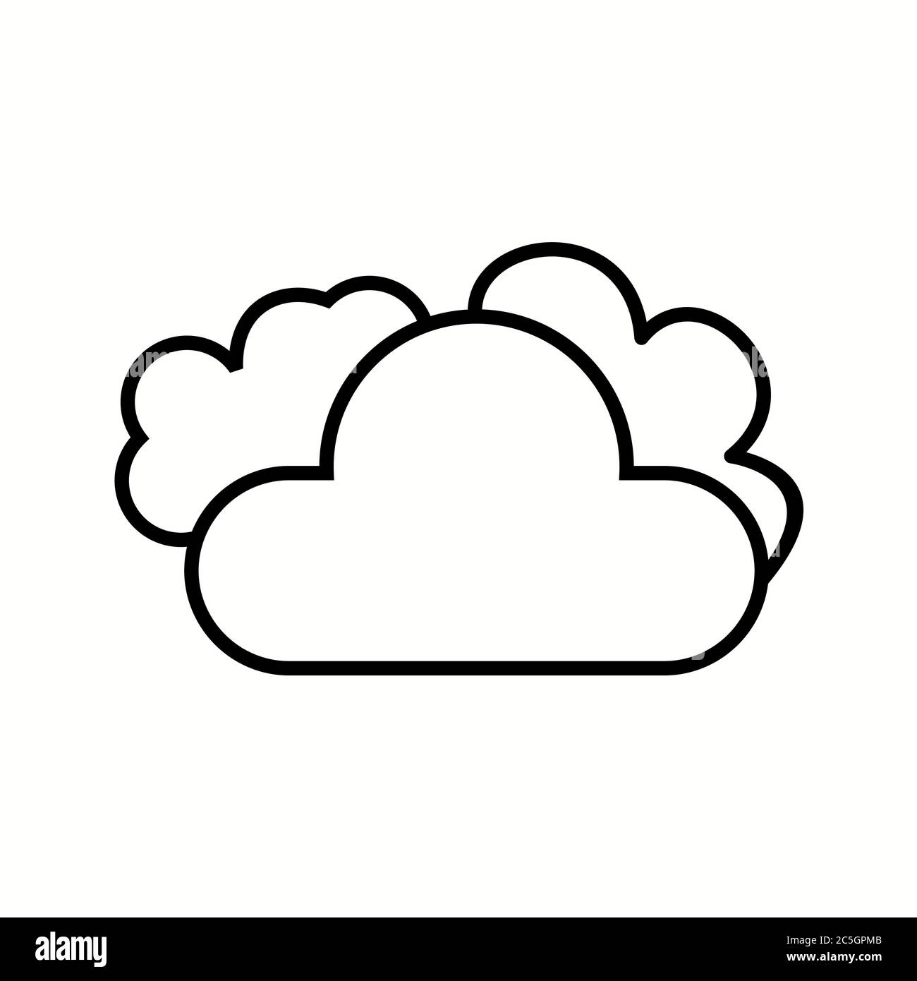 Cloud Unique Vector Line Icon Stock Vector Image & Art - Alamy