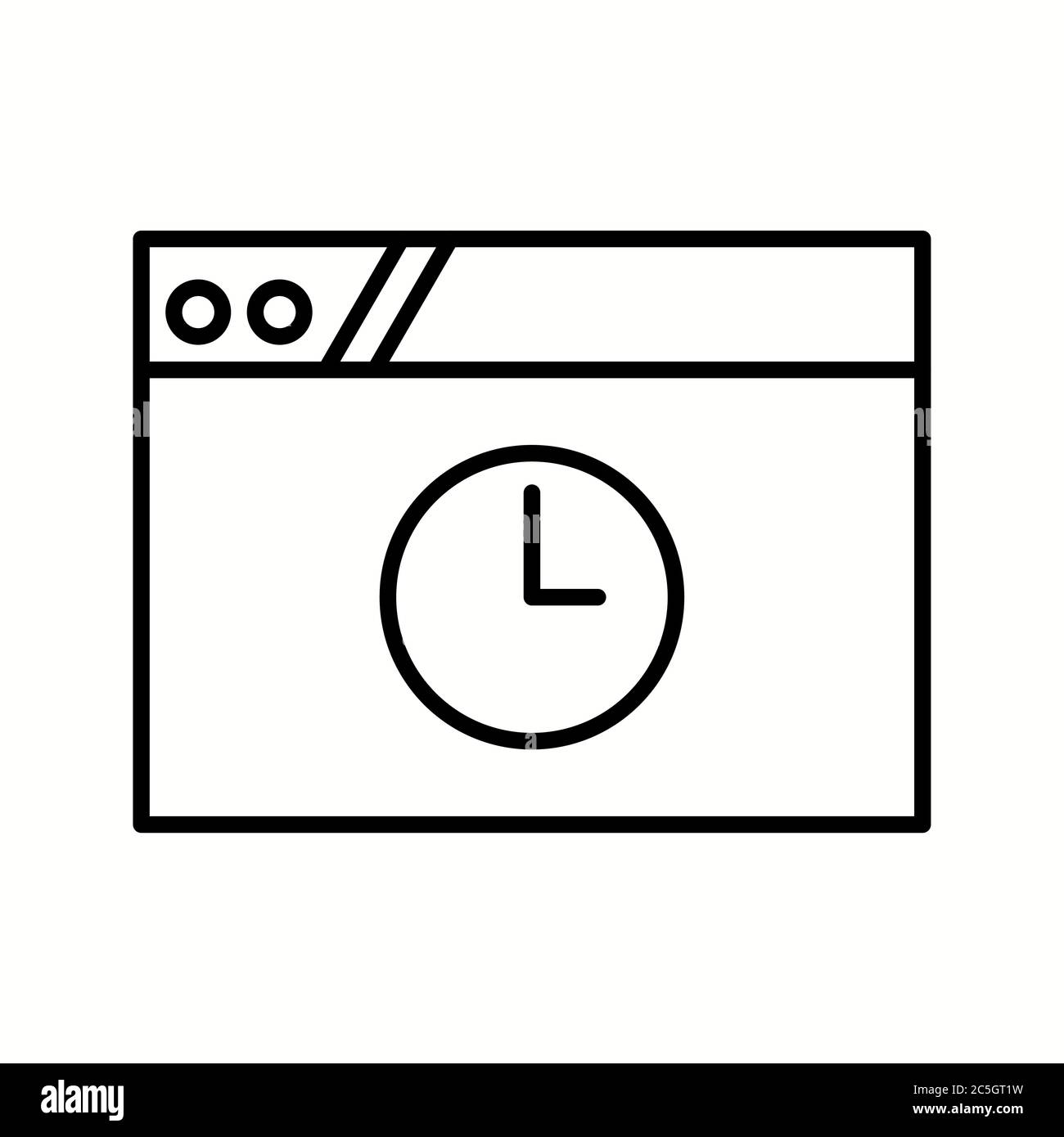 Unique Time Out Vector Line Icon Stock Vector Image & Art - Alamy