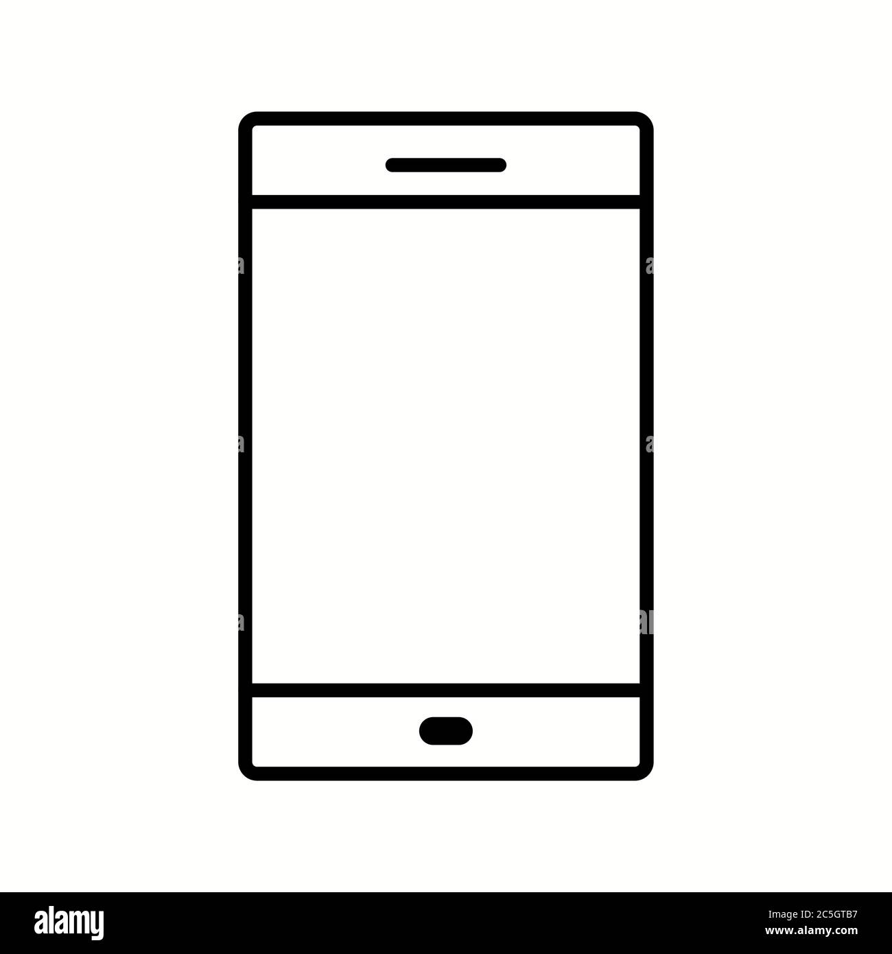 Unique Phone Vector Line Icon Stock Vector Image & Art - Alamy