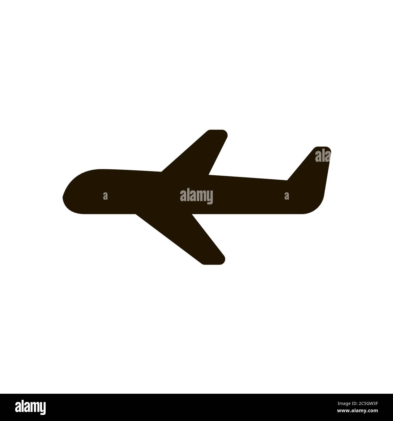 Plane icon in trendy flat style isolated on white background. Eps 10 ...
