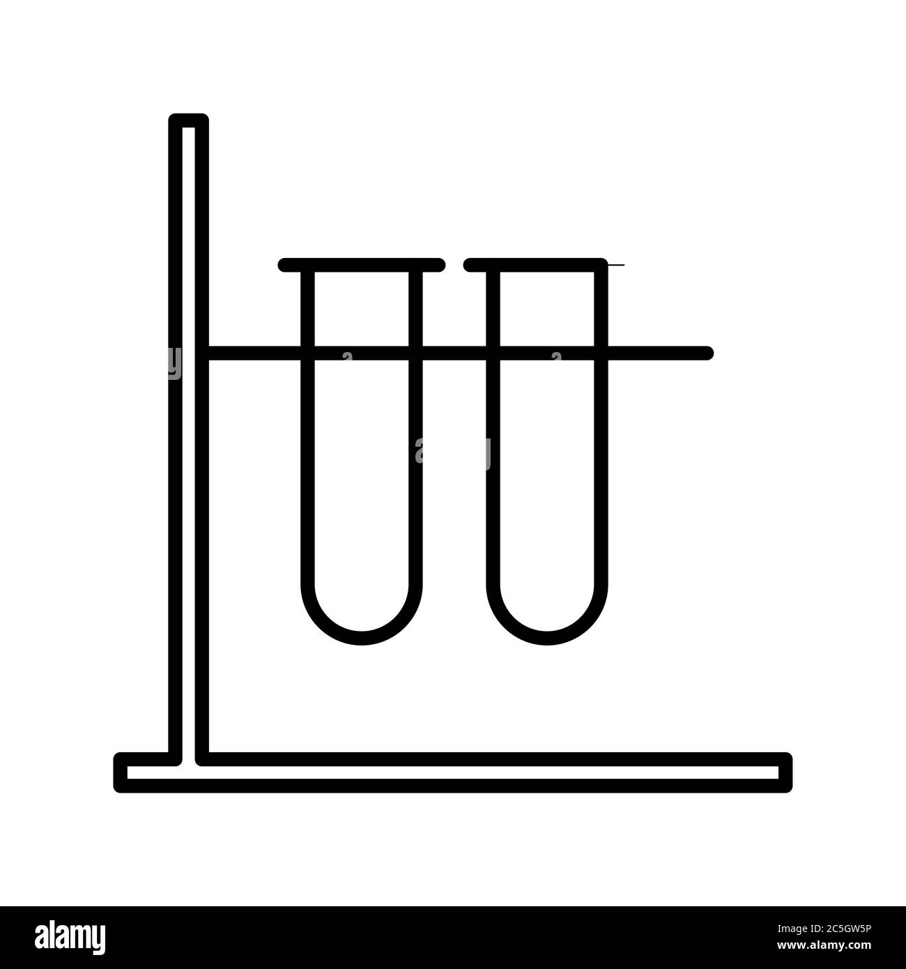 Unique Test Tubes Vector Line Icon Stock Vector Image & Art - Alamy