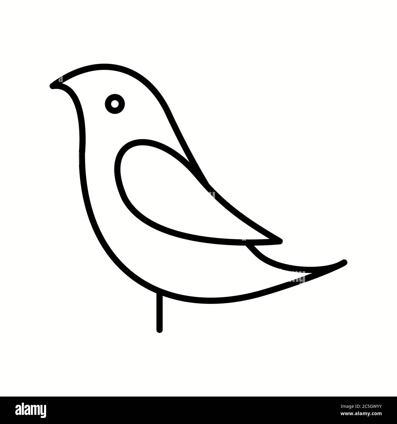 Unique Birds Vector Line Icon Stock Vector Image & Art - Alamy