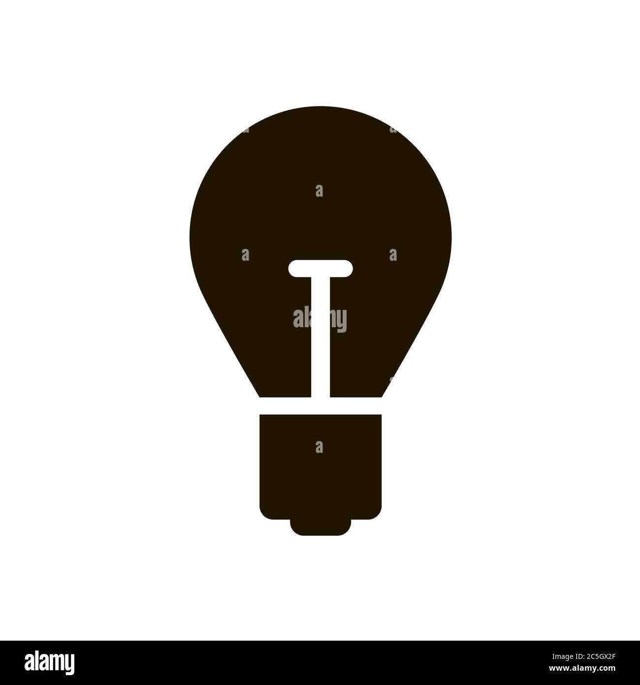 Light bulb icon on white background. Illustration eps 10 Stock Vector ...