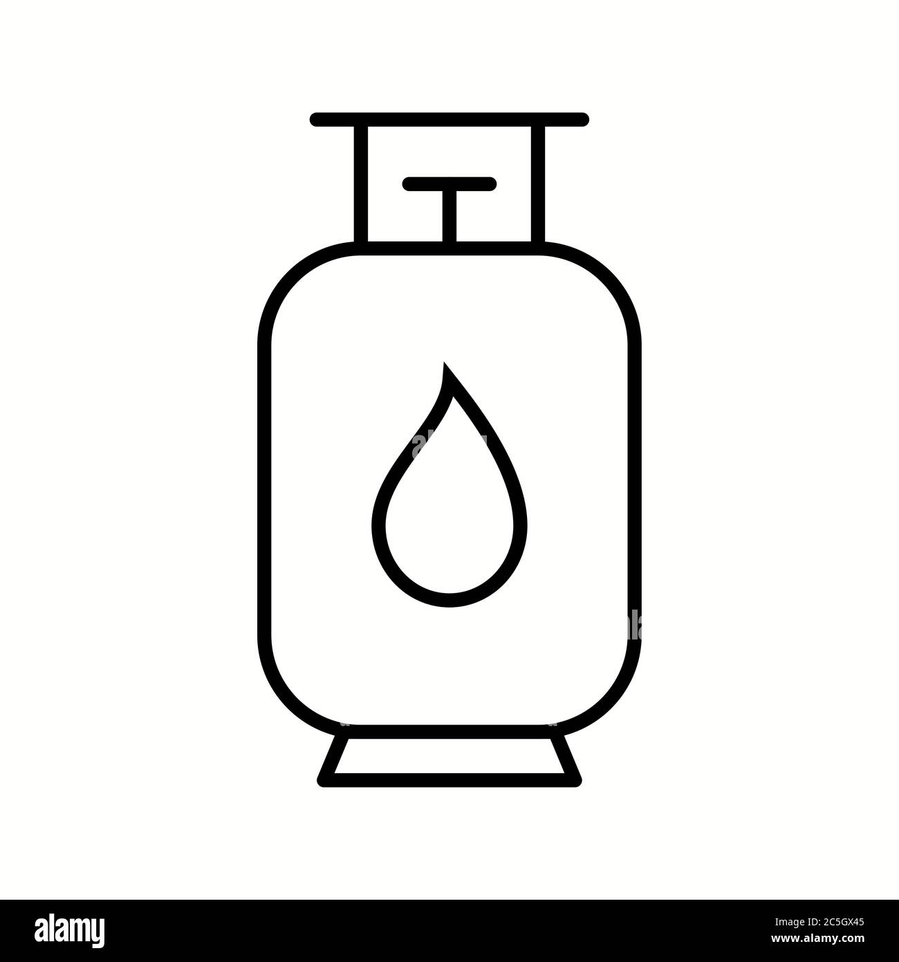 Unique Gas Cylinder Vector Line Icon Stock Vector Image & Art - Alamy