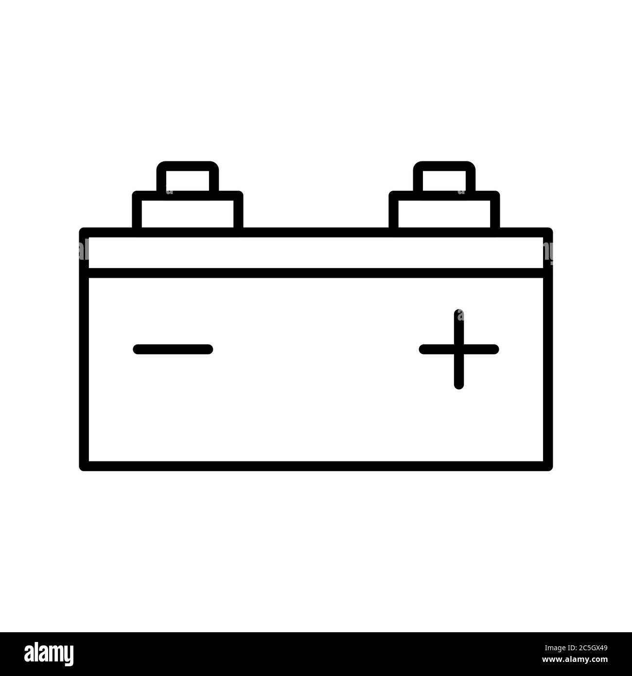 Unique Battery Vector Line Icon Stock Vector Image & Art - Alamy