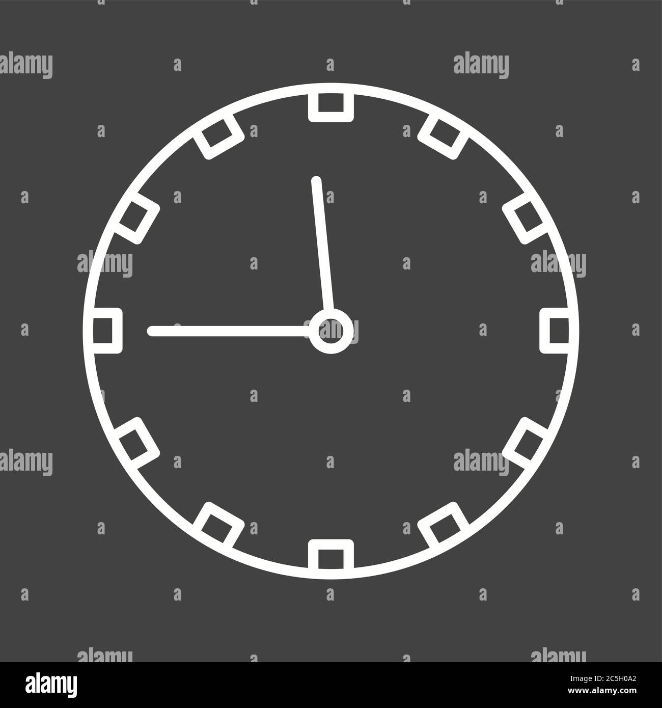 Unique Clock Line Vector Icon Stock Vector Image & Art Alamy