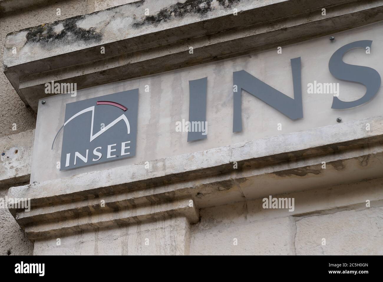 Bordeaux , Aquitaine / France 06 20 2020 INSEE sign logo of