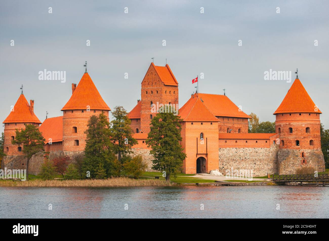 Trakai Island Castle. Trakai, Vilnius County, Lithuania. Stock Photo
