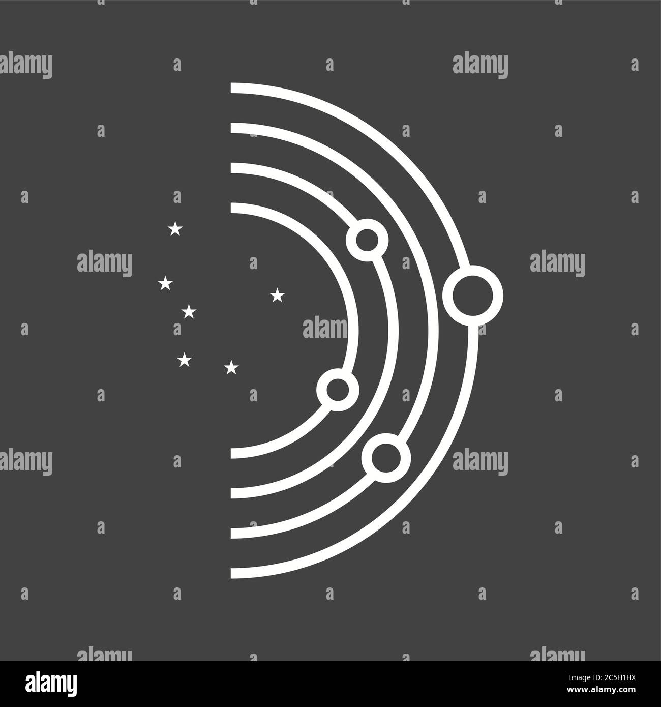Unique Galaxy Vector Line Icon Stock Vector Image & Art - Alamy