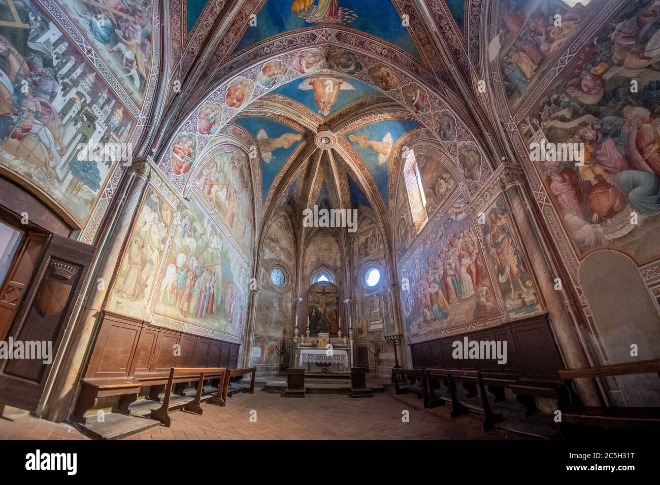 Cappella della Croce di Giorno adjacent to the church of San Francesco,  owned by the Guidi family since the eighteenth century, was built by Mone  de T Stock Photo - Alamy