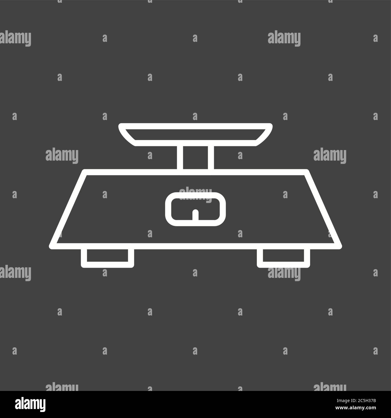 Unique Measuring Scale Vector Line Icon Stock Vector Image & Art - Alamy