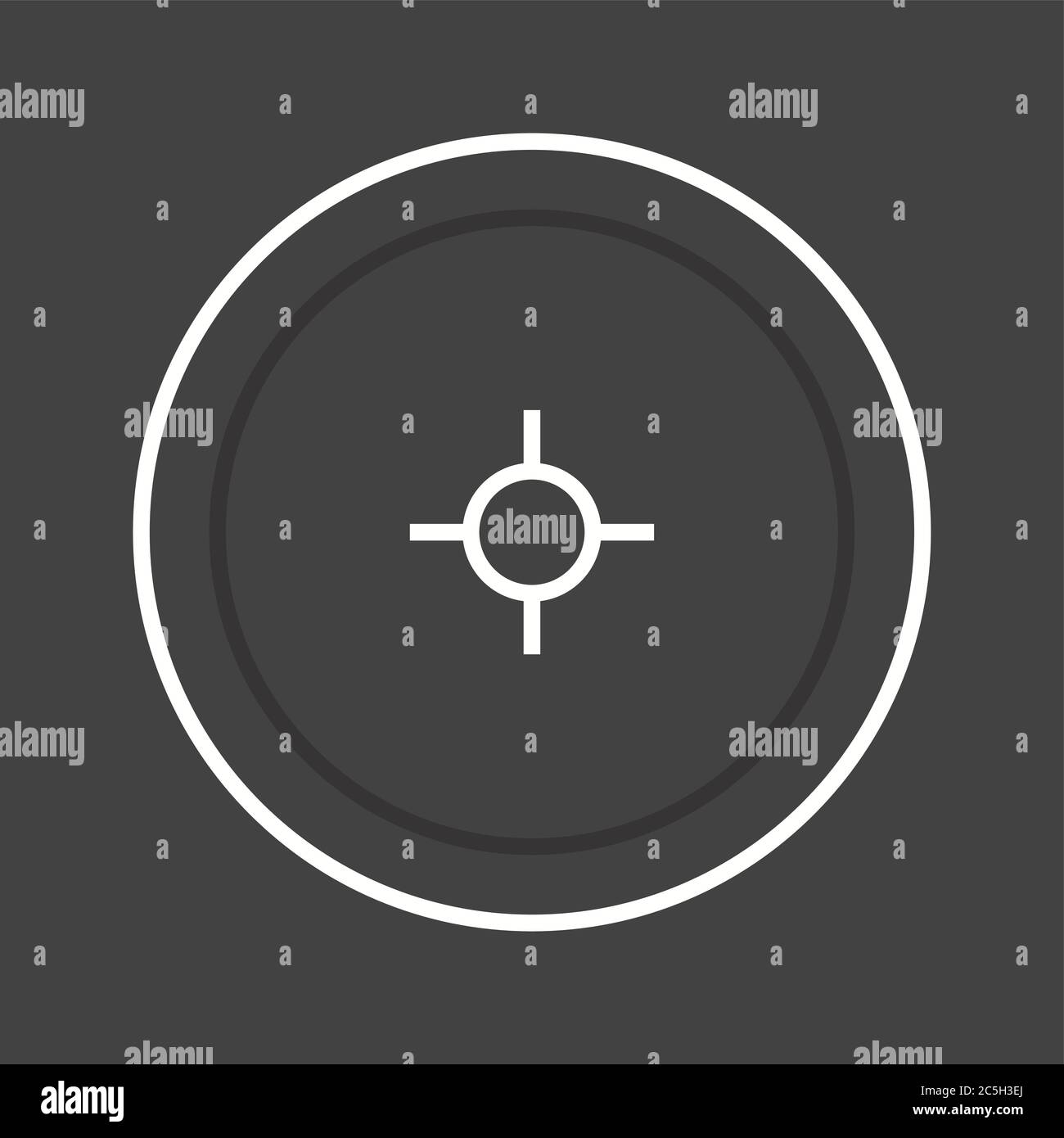 Unique Location Access Vector Line Icon Stock Vector Image & Art - Alamy