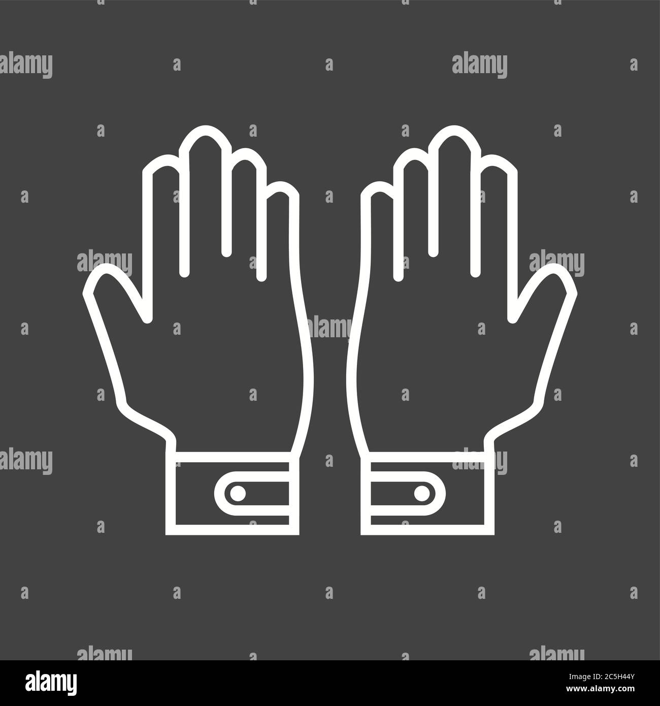 Unique Gloves Vector Line Icon Stock Vector Image & Art - Alamy