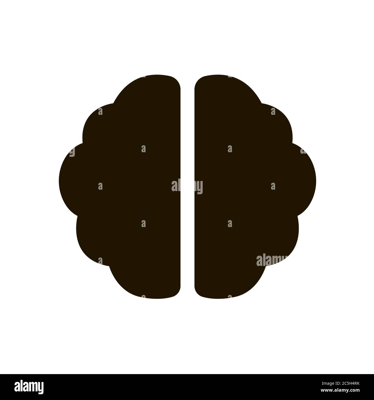 Human brain icon in trendy flat style isolated on white background. Eps ...