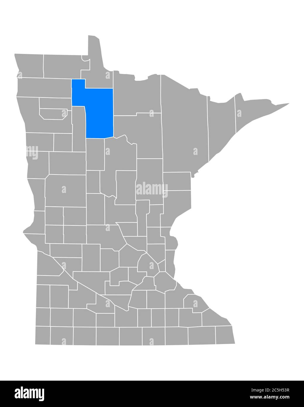 Map of Beltrami in Minnesota Stock Photo Alamy