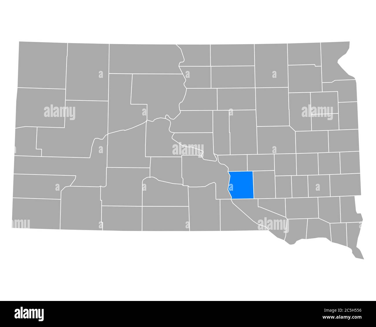 Map of Brule in South Dakota Stock Photo Alamy