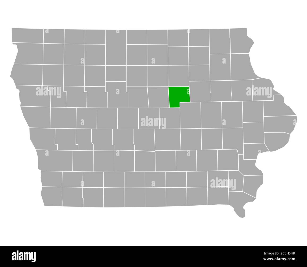 Map of Grundy in Iowa Stock Photo Alamy