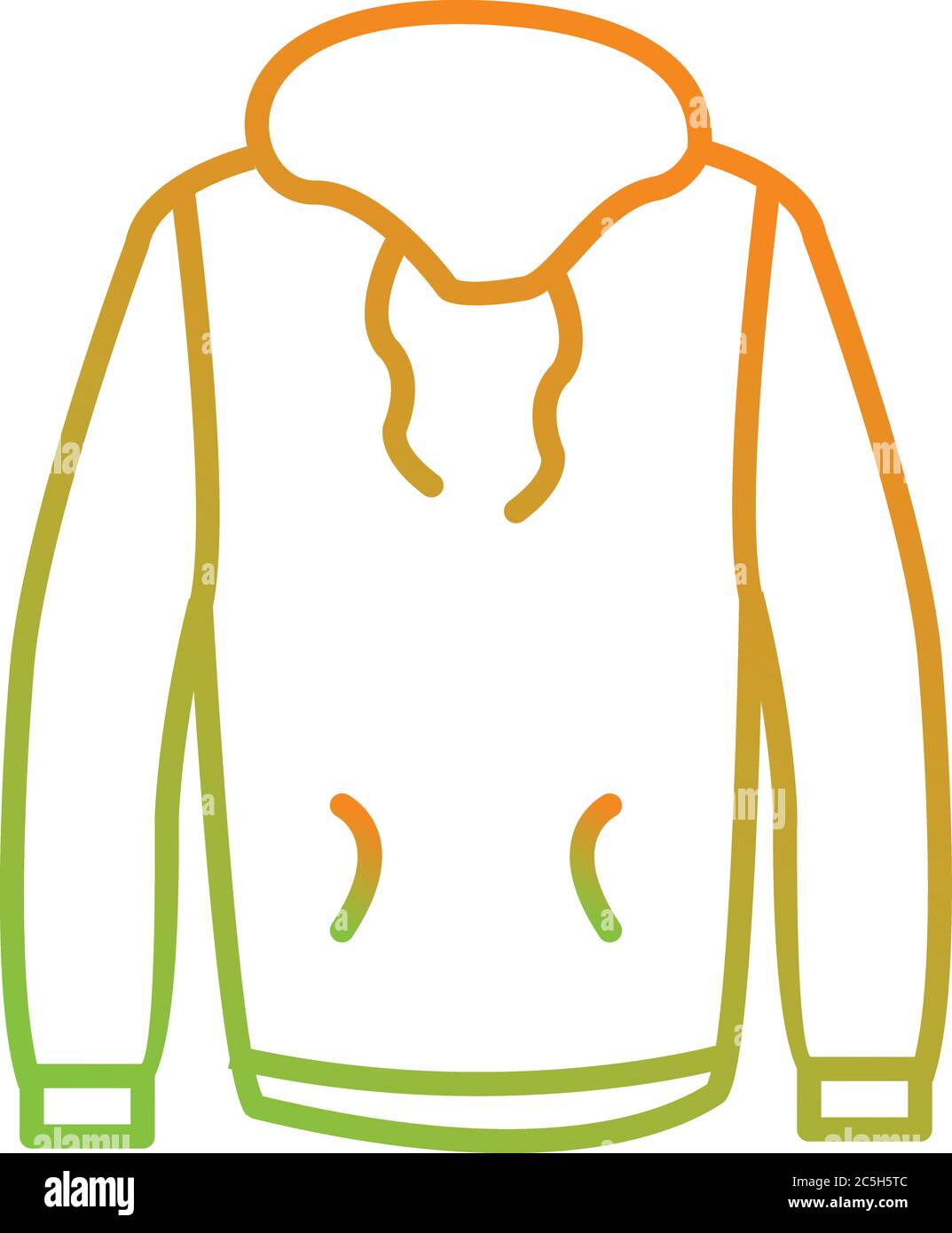 Unique Pull Over Vector Line Icon Stock Vector