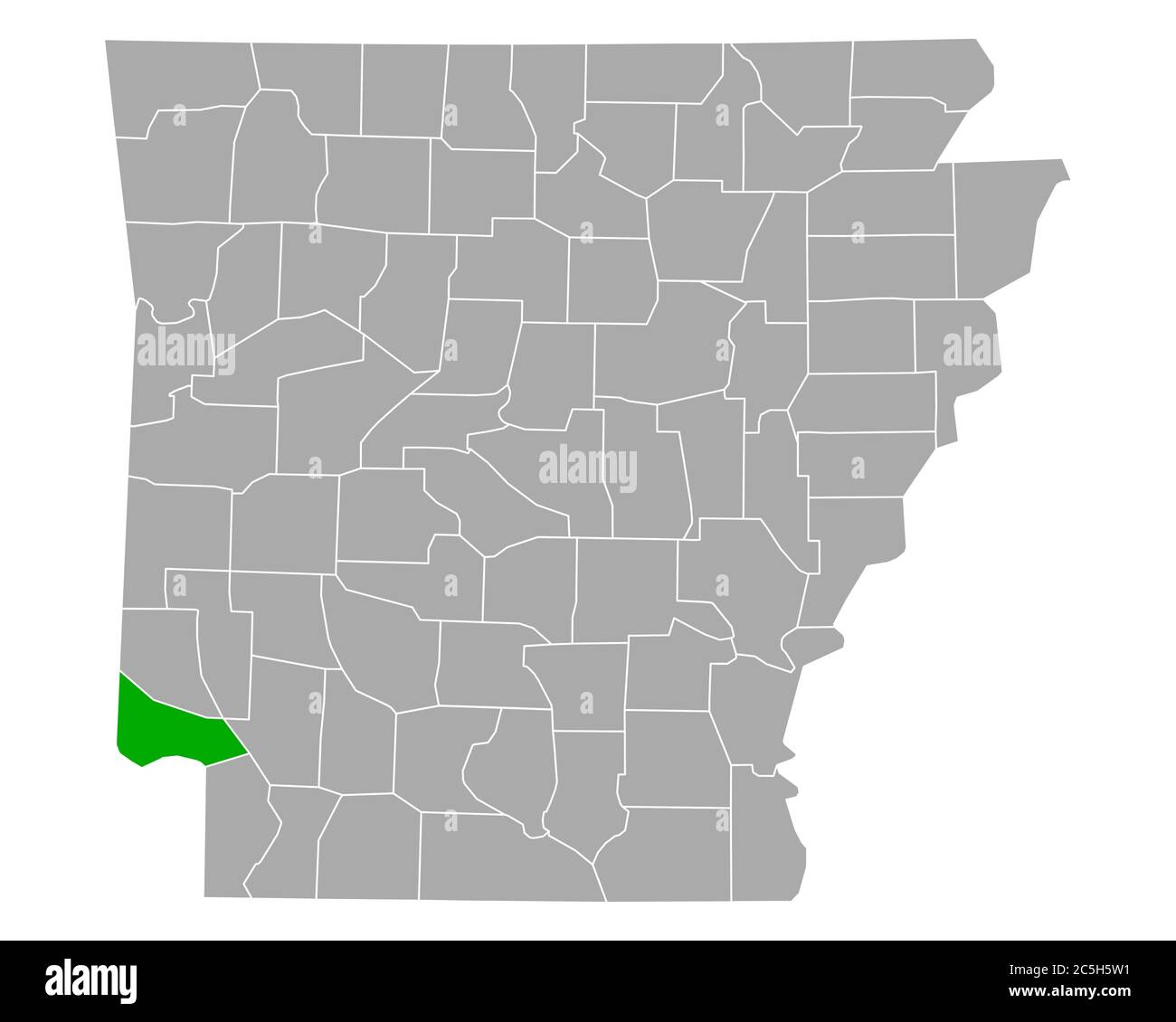 Map of Little River in Arkansas Stock Photo Alamy