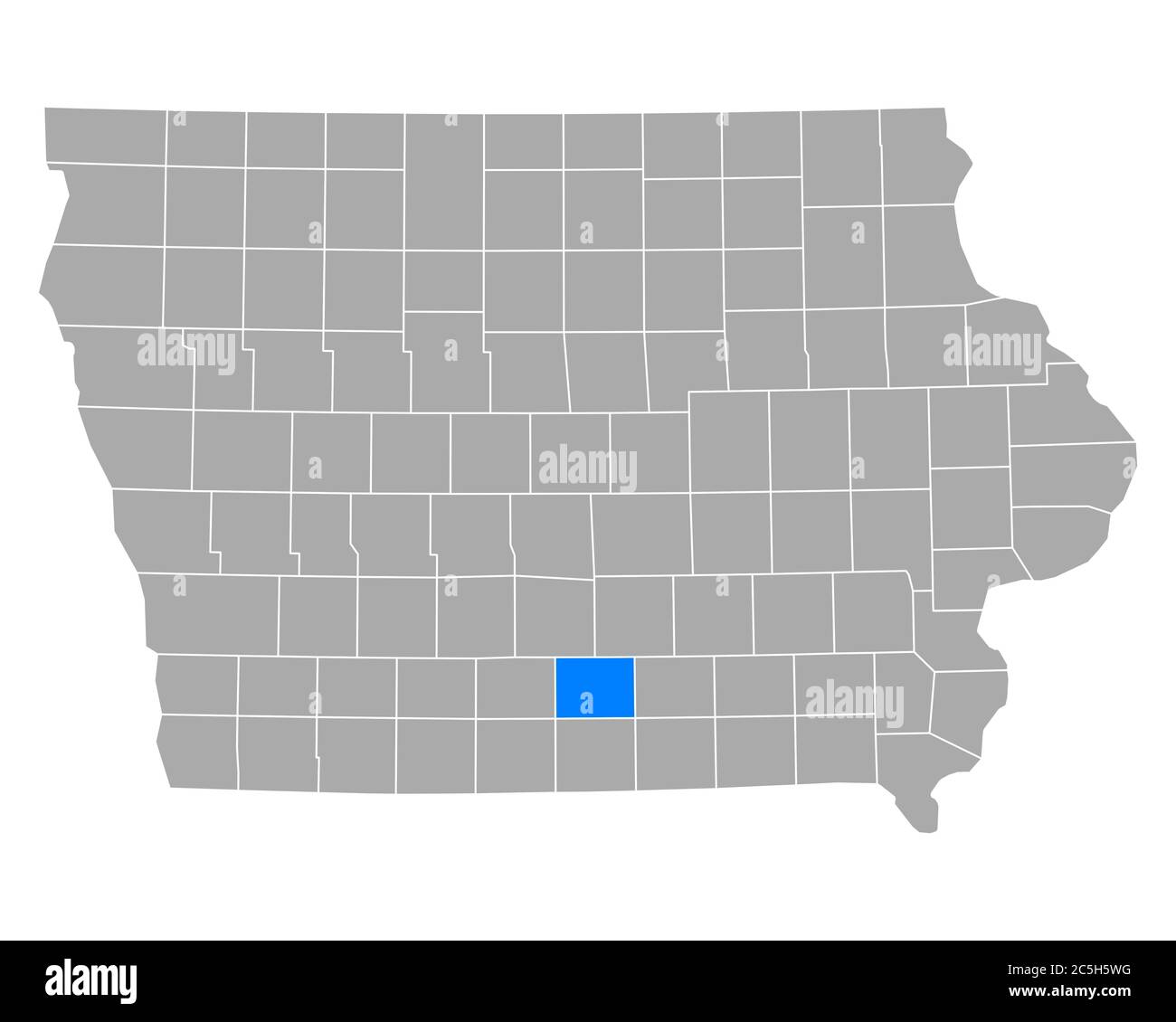 Map of Lucas in Iowa Stock Photo Alamy