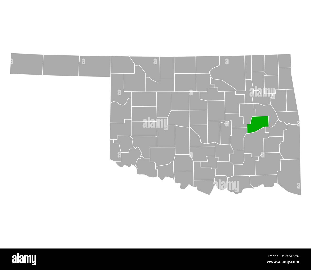 Map of McIntosh in Oklahoma Stock Photo Alamy