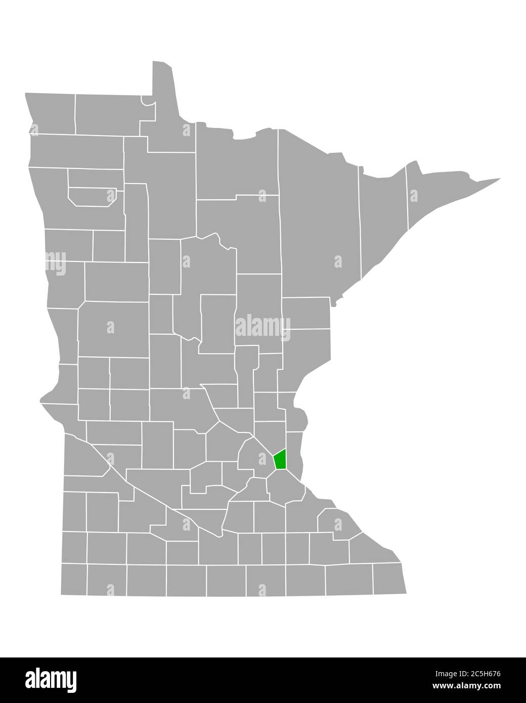 Map of Ramsey in Minnesota Stock Photo Alamy
