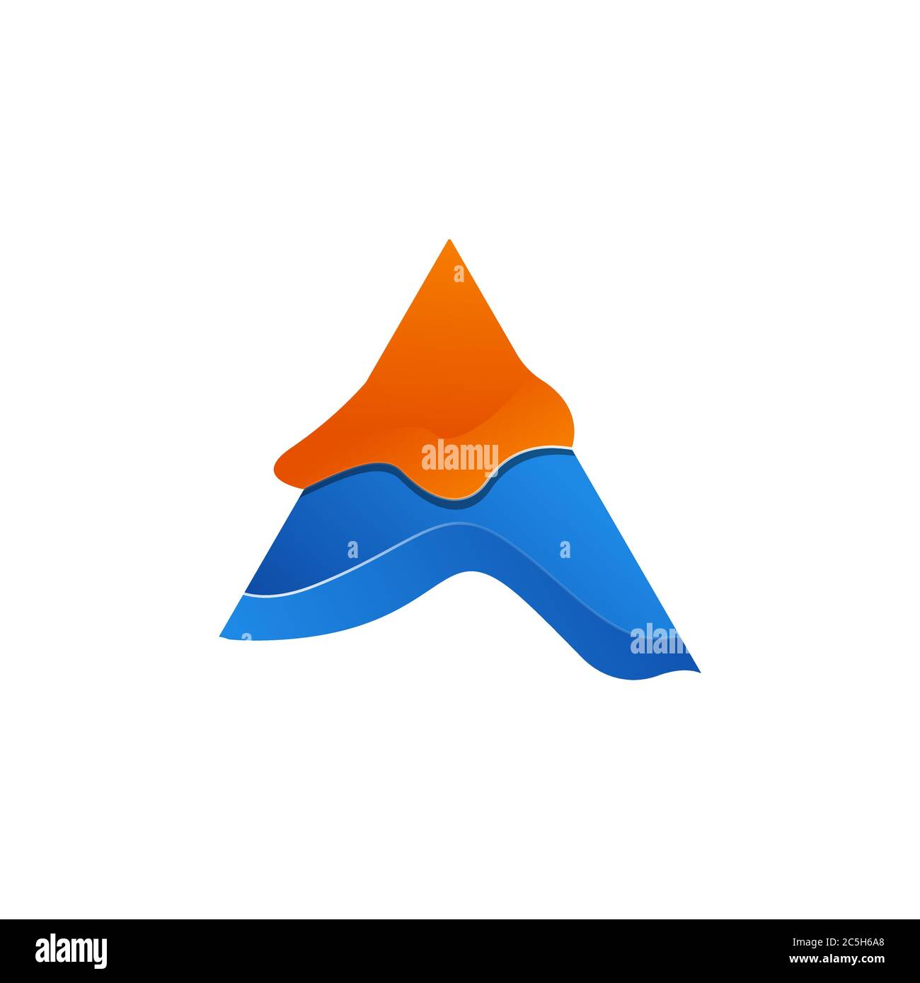 letter a colorful vector design template illustration Stock Vector