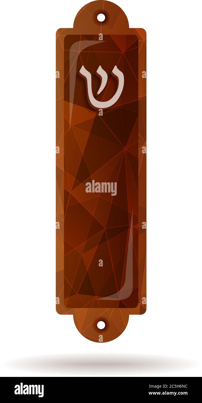 Parchment Mezuzah Stock Vector Images Alamy