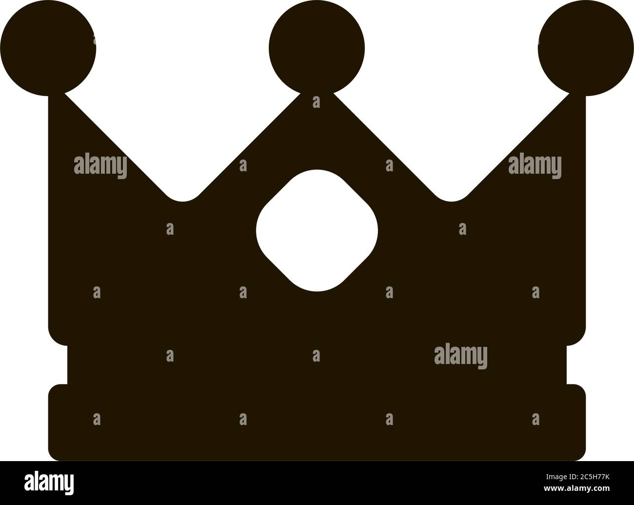 Crown icon in trendy flat style isolated. Illustration eps 10 Stock ...