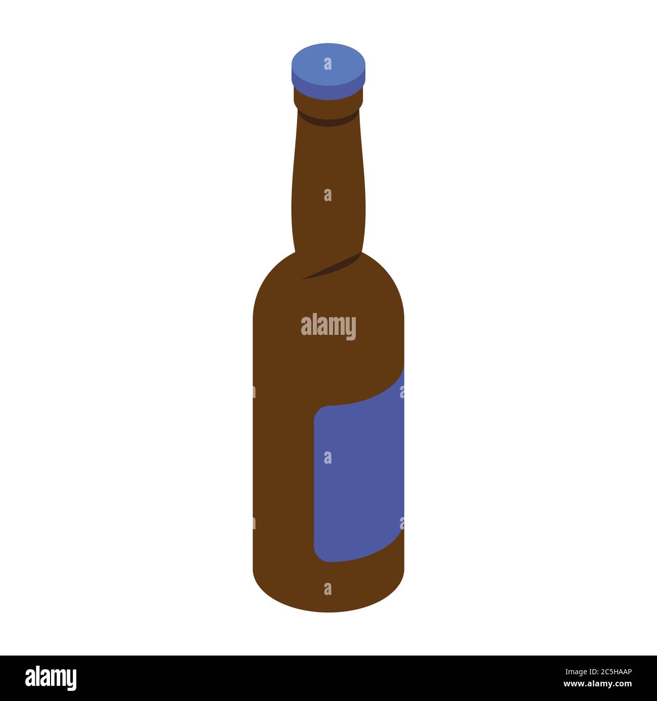 Bottle of water icon in trendy flat style. Vector illustration. EPS 10 ...