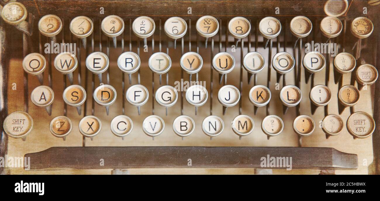 History of qwerty keyboard hires stock photography and images Alamy