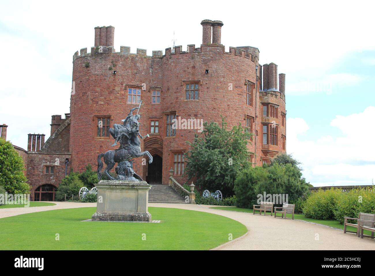 Powis Castle in Wales Stock Photo