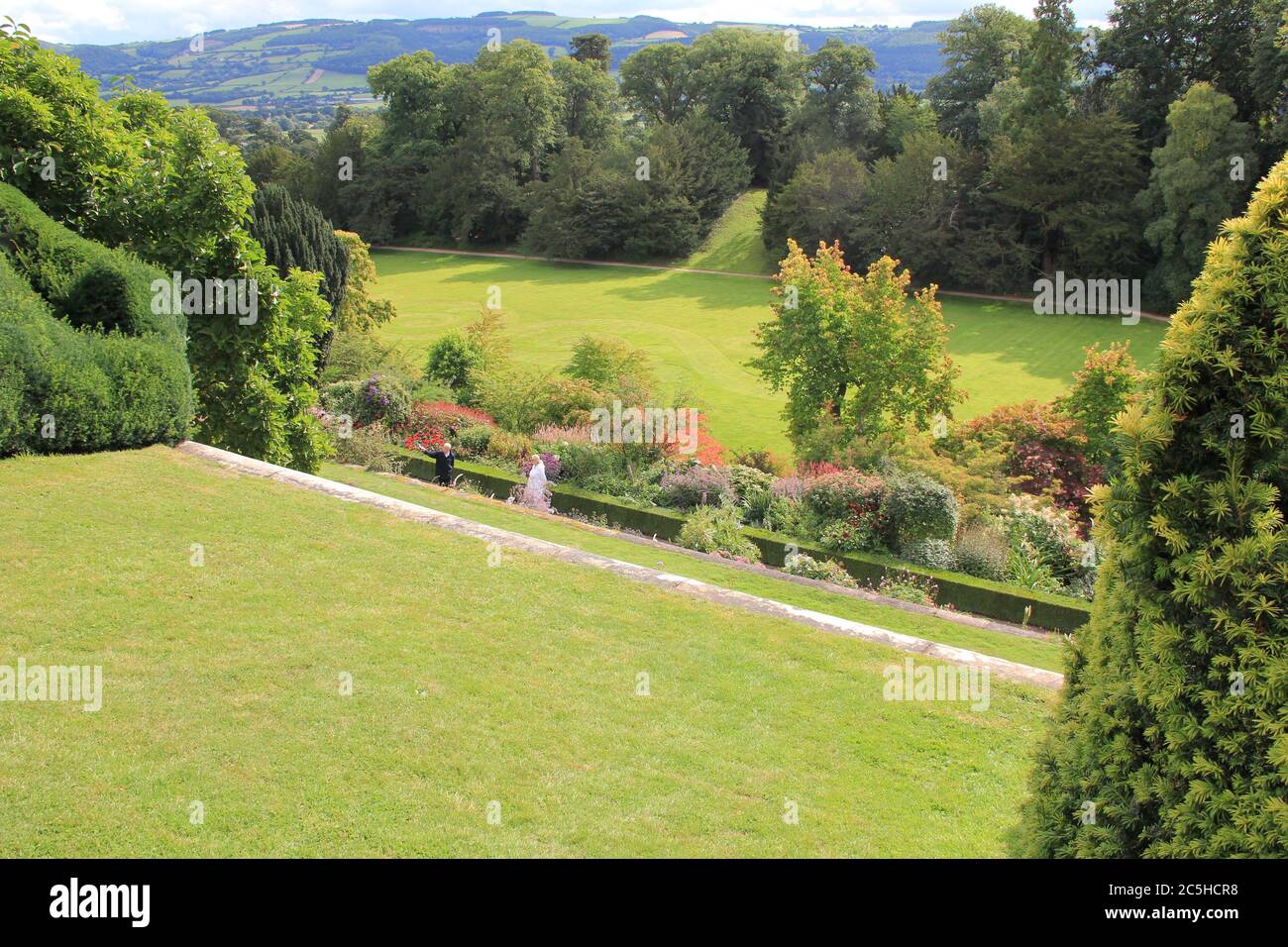 Powis Castle in Wales Stock Photo