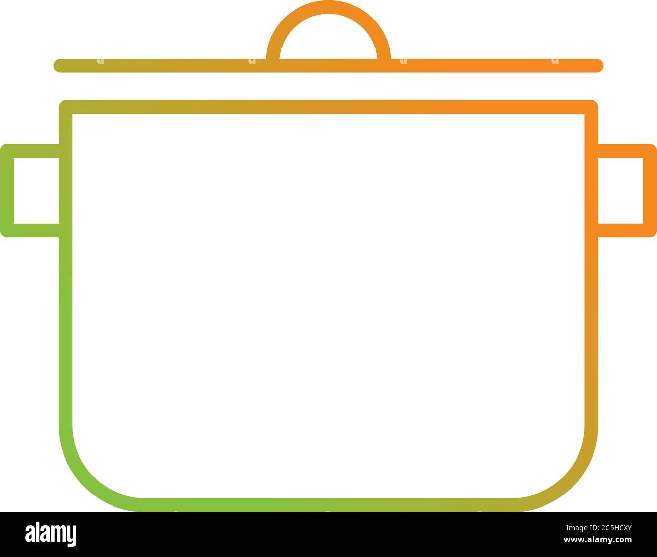 Unique Cooking Pot Vector Line Icon Stock Vector Image & Art - Alamy