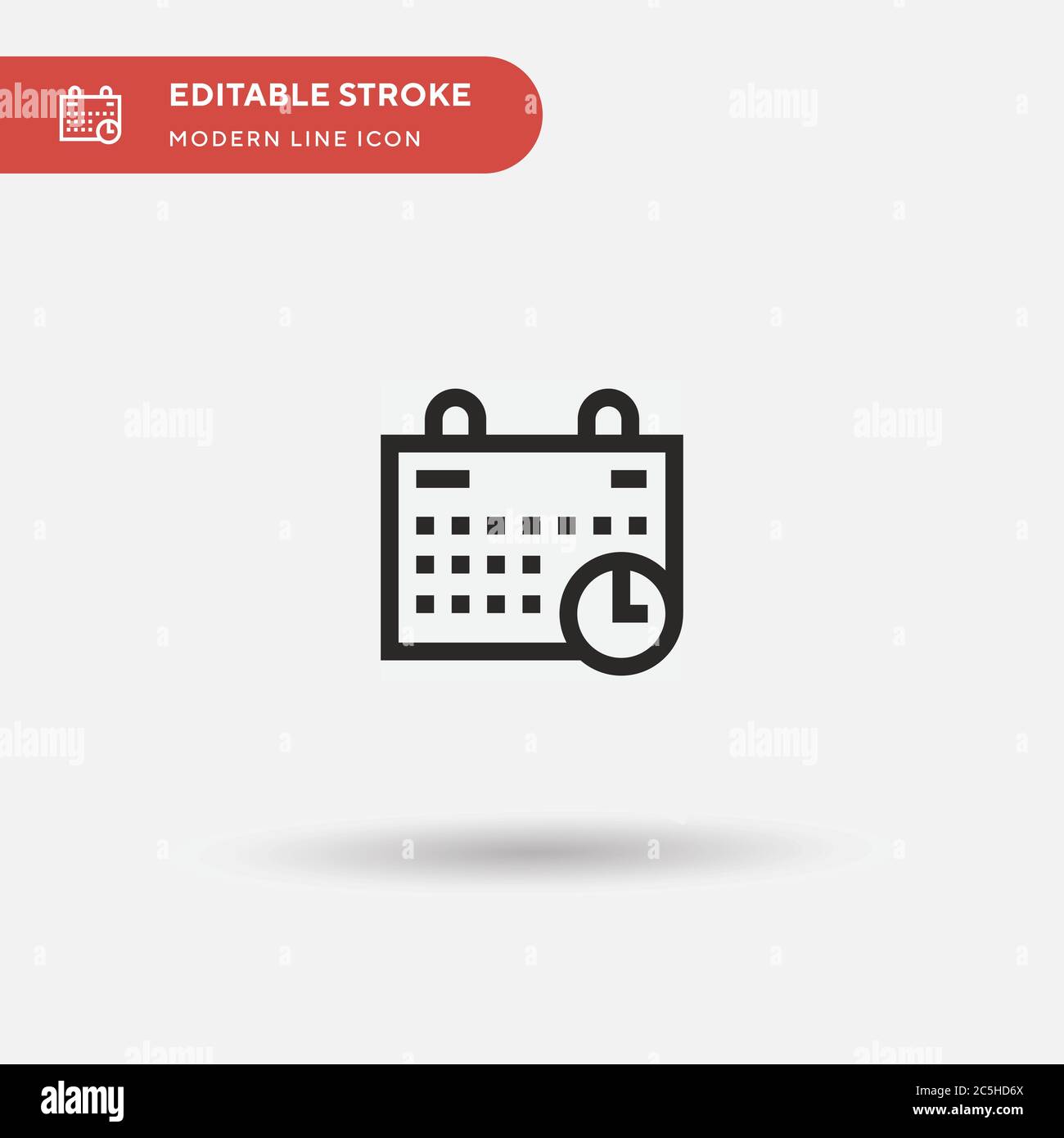 Calendar Simple vector icon. Illustration symbol design template for ...