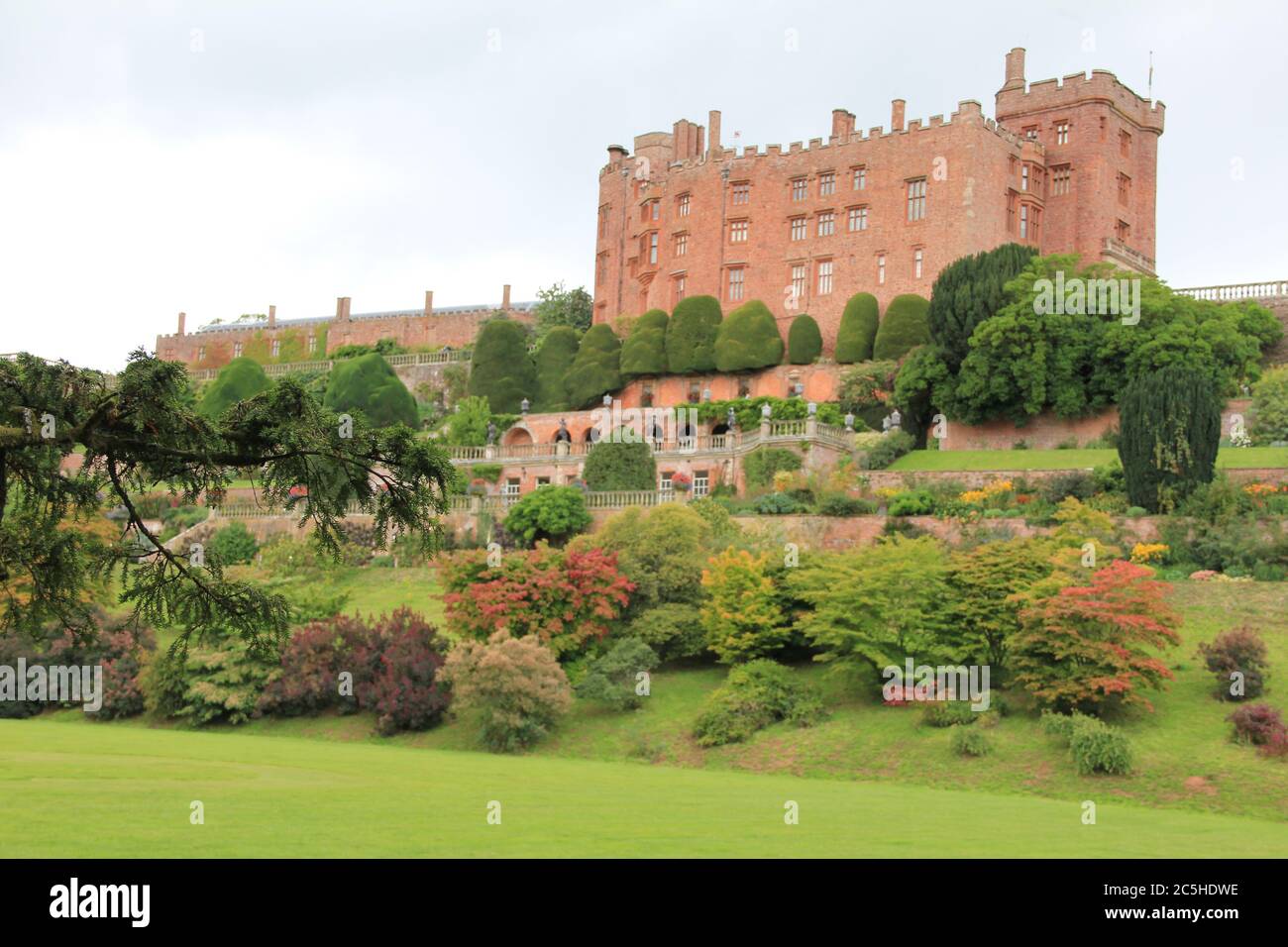 Powis Castle in Wales Stock Photo