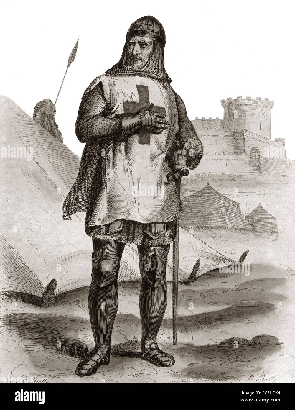 Godfrey De Bouillon First Crusade High Resolution Stock Photography and